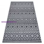 Kab. Szőnyeg SOLE D3852 Boho gyémánt lapos szövött szürke 200x290 cm