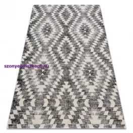   Kab. Modern szőnyeg MUNDO D7461 gyémánt 3D szabadtéri szürke / bézs  80x150 cm