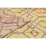 Kab. Modern szőnyeg MUNDO D5751 glamour szabadtéri narancssárga / fekete 80x250 cm