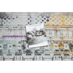 Kab. Modern szőnyeg MUNDO E0591 boho etnikai szabadtéri bézs  80x250 cm