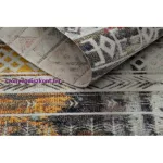 Kab. Modern szőnyeg MUNDO E0591 boho etnikai szabadtéri bézs  80x250 cm