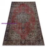 Kab. Modern szőnyeg MUNDO E0691 vintage szabadtéri piros / bézs  80x250 cm
