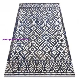   Kab. Modern szőnyeg MUNDO E0561 gyémánt, cikcakk 3D szabadtéri kék / bézs  120x170 cm