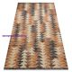 Modern szőnyeg MUNDO D5781 háromszögek 3D szabadtéri narancssárga / bézs  140x190 cm