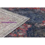 Kab. Modern szőnyeg MUNDO E0551 vintage szabadtéri piros / fekete 140x190 cm