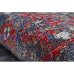 Kab. Modern szőnyeg MUNDO E0551 vintage szabadtéri piros / fekete 140x190 cm