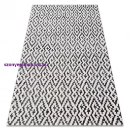   Kab. Modern szőnyeg MUNDO E0621 geometriai szabadtéri bézs / fekete 160x220 cm
