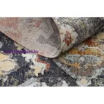 Kab. Modern szőnyeg MUNDO E0671 keleti vintage szabadtéri fekete / sárga 160x220 cm