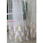 TRD. Kész függöny Brillant 77 fehér Arany minta 300x250cm