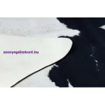 Kab. Szőnyeg mesterséges bőr G5069-1 fehér fekete bőr 155x195 cm