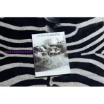 Kab. Szőnyeg mesterséges marhabőr, Zebra G5128-1 fehér fekete bőr 155x195 cm