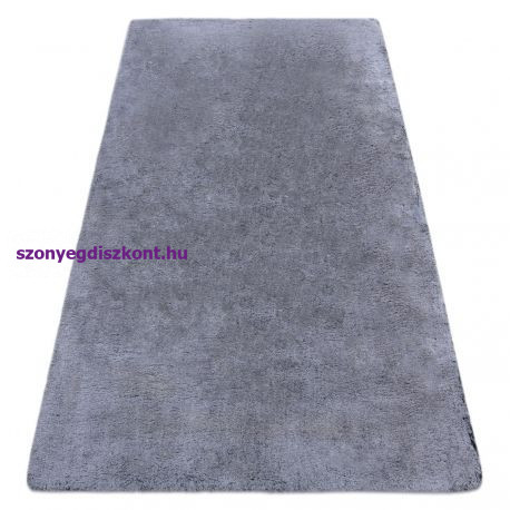 Modern, mosható szőnyeg LAPIN shaggy, csúszásgátló fekete / elefántcsont 80x150 cm