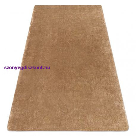 Modern, mosható szőnyeg LAPIN shaggy, csúszásgátló elefántcsont / barna 80x150 cm