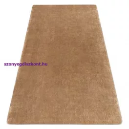   Kab. Modern, mosható szőnyeg LAPIN shaggy, csúszásgátló elefántcsont / barna 133x180 cm