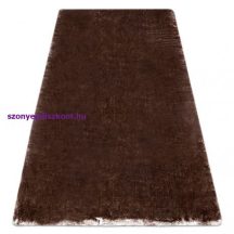   Modern, mosható szőnyeg LAPIN shaggy, csúszásgátló elefántcsont / csokoládé 133x180 cm