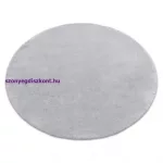 Kab. Modern, mosható szőnyeg Teddy Kör shaggy, plüss, nagyon vastag, csúszásgátló szürke kör 100 cm