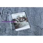 Kab. Modern, mosható szőnyeg LAPIN shaggy, csúszásgátló szürke / elefántcsont 120x160 cm