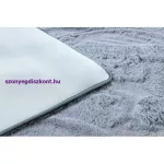 Kab. Modern, mosható szőnyeg LAPIN shaggy, csúszásgátló szürke / elefántcsont 120x160 cm