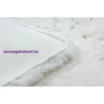 Kab. Modern, mosható szőnyeg Teddy shaggy, plüss, nagyon vastag, csúszásgátló elefántcsont 120x160 cm