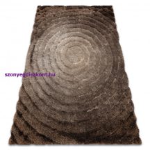   Modern FLIM 008-B7 shaggy szőnyeg, körök - barna 120x160 cm