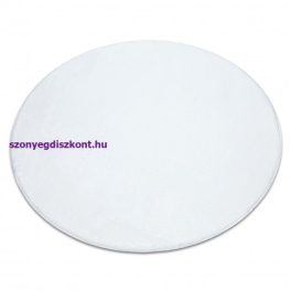   Kab. Modern, mosható szőnyeg POSH kör shaggy, plüss, vastag, csúszásgátló, elefántcsont  kör 60 cm