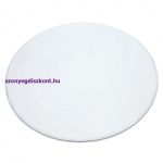 Kab. Modern, mosható szőnyeg POSH kör shaggy, plüss, vastag, csúszásgátló, elefántcsont  kör 80 cm