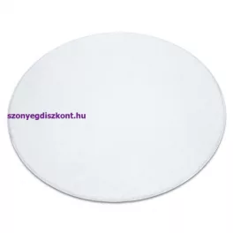   Kab. Modern, mosható szőnyeg POSH kör shaggy, plüss, vastag, csúszásgátló, elefántcsont  kör 80 cm