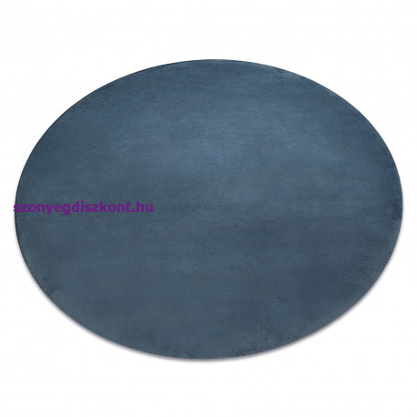 Modern, mosható szőnyeg POSH kör shaggy, plüss, vastag, csúszásgátló, kék kör 80 cm