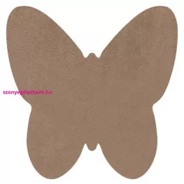   Kab. Modern mosható szőnyeg SHAPE 3150 Pillangó shaggy - bézs plüss, csúszásgátló 80x80 cm
