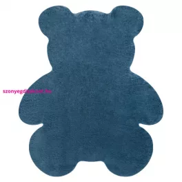   Kab. Modern mosható szőnyeg SHAPE 3146 Teddi maci shaggy - kék plüss, csúszásgátló 80x96 cm
