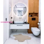 Kab. Modern mosható szőnyeg SHAPE 3146 Teddi maci shaggy - bézs plüss, csúszásgátló 80x96 cm