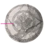 Szőnyeg Modern Dy. VISTA 04 szürke rozetta kör 100 cm