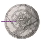 Szőnyeg Modern Dy. VISTA 04 szürke rozetta kör 160 cm