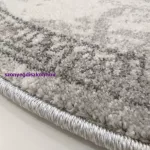 Szőnyeg Modern Dy. VISTA 04 szürke rozetta kör 160 cm