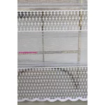 TRD. Kész függöny Cairo fehér Szürke minta 500x250cm