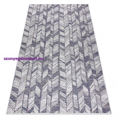 Fonott sizal szőnyeg SION 22180 lapos szövött ecru / kék / rózsaszín 120x170 cm