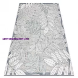   Kab. Szőnyeg BOTANIC 65241 Levelek lapos szőtt - szürke 137x190 cm