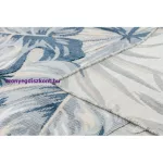 Kab. Szőnyeg BOTANIC 65265 Monstera levelek lapos szőtt - szürke 157x220 cm