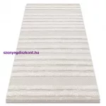 Kab. Fonott Sizal szőnyeg MOROC 22329 cikcakk, vonalak boho rojt - szerkezeti bézs / krém 136x190 cm