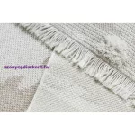 Kab. Fonott Sizal szőnyeg MOROC 22331 rombuszok boho rojt - szerkezeti bézs / krém 136x190 cm
