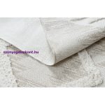 Kab. Fonott Sizal szőnyeg boho MOROC gyémánt 22312 rojt - szerkezeti bézs / krém, újrahasznosított szőnyeg 155x220 cm