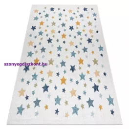   Kab. Fonott sizal szőnyeg COOPER Csillagok 22260 ecru / sötétkék 120x170 cm
