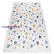   Fonott sizal szőnyeg COOPER Csillagok 22260 ecru / sötétkék 180x270 cm