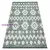 Kab. Fonott Sizal EKO szőnyeg boho MOROC Etno Cikcakk 22319 rojt - két szintű gyapjú zöld / krém, újrahasznosított szőnyeg 117x170 cm