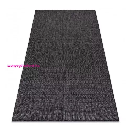 Kab. Fonott sizal szőnyeg SION A5165A Melange lapos szövött fekete 60x100 cm