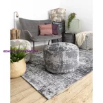 Kab. Fonott Sizal CASA Eco szőnyeg boho  vintage 2809 szürke / antracit, újrahasznosított szőnyeg 114x170 cm