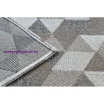 Kab. Fonott Sizal CASA Eco szőnyeg boho  háromszögek 2816 sárga / taupe, újrahasznosított szőnyeg 133x190 cm