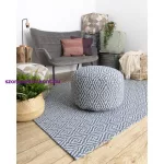 Kab. Fonott Sizal CASA Eco szőnyeg boho  gyémánt 22084 sötétkék / sárga, újrahasznosított szőnyeg 153x220 cm