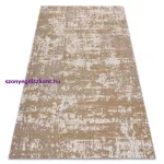 Kab. Fonott Sizal CASA Eco szőnyeg boho  vintage 2809 krém / sárga, újrahasznosított szőnyeg 75x150 cm