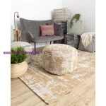 Kab. Fonott Sizal CASA Eco szőnyeg boho  vintage 2809 krém / sárga, újrahasznosított szőnyeg 75x150 cm
